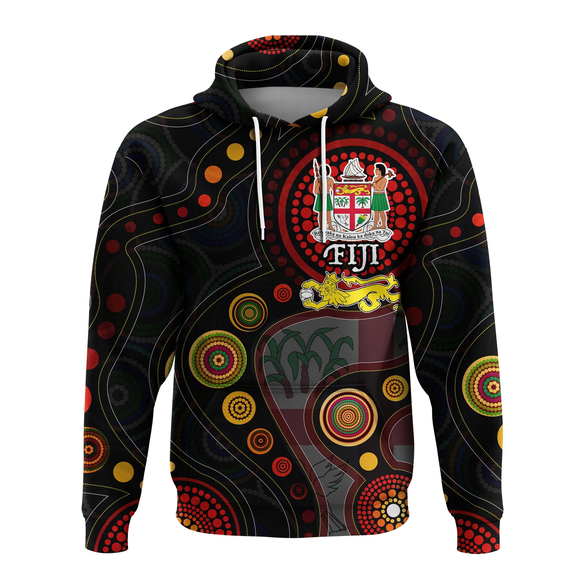 Fiji With Aboriginal Hoodie