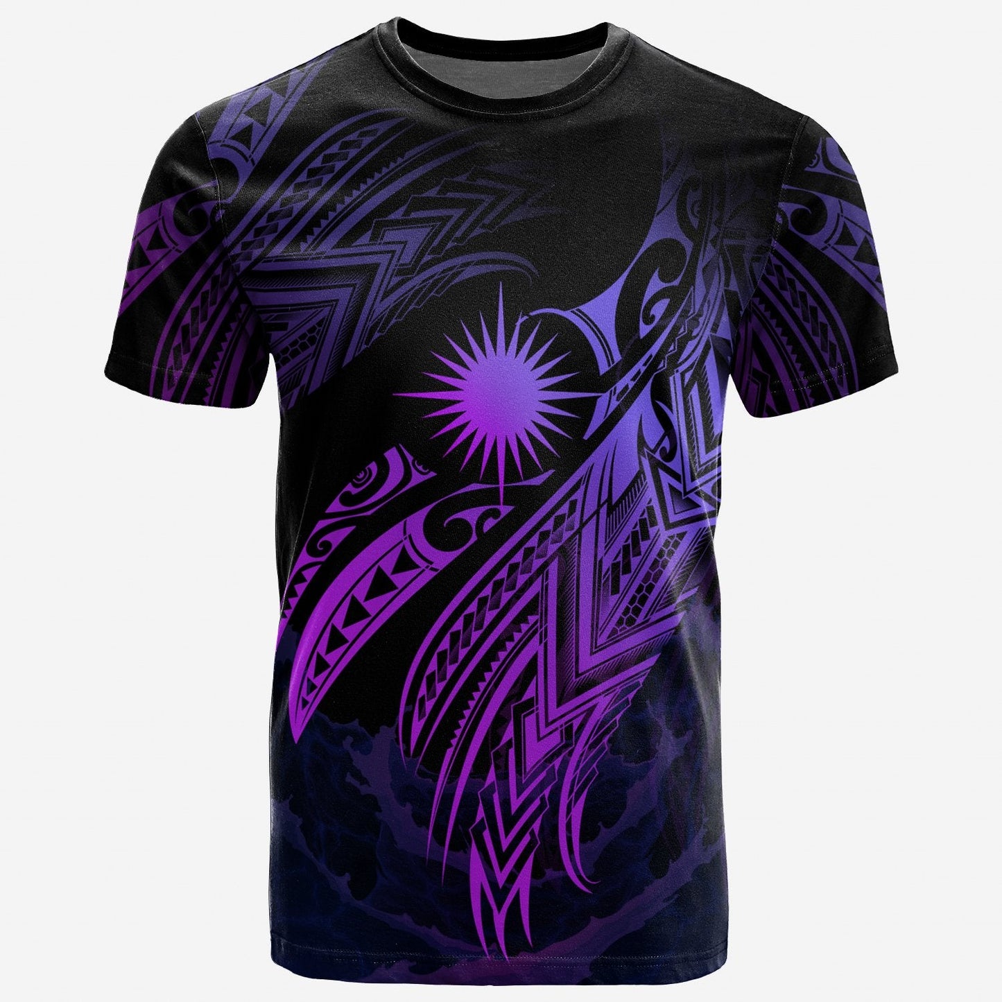Marshall Islands Polynesian T Shirt Marshall Islands Legend Purple Version