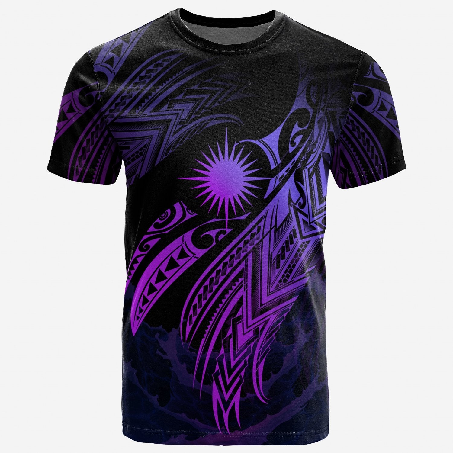 Marshall Islands Polynesian T Shirt Marshall Islands Legend Purple Version