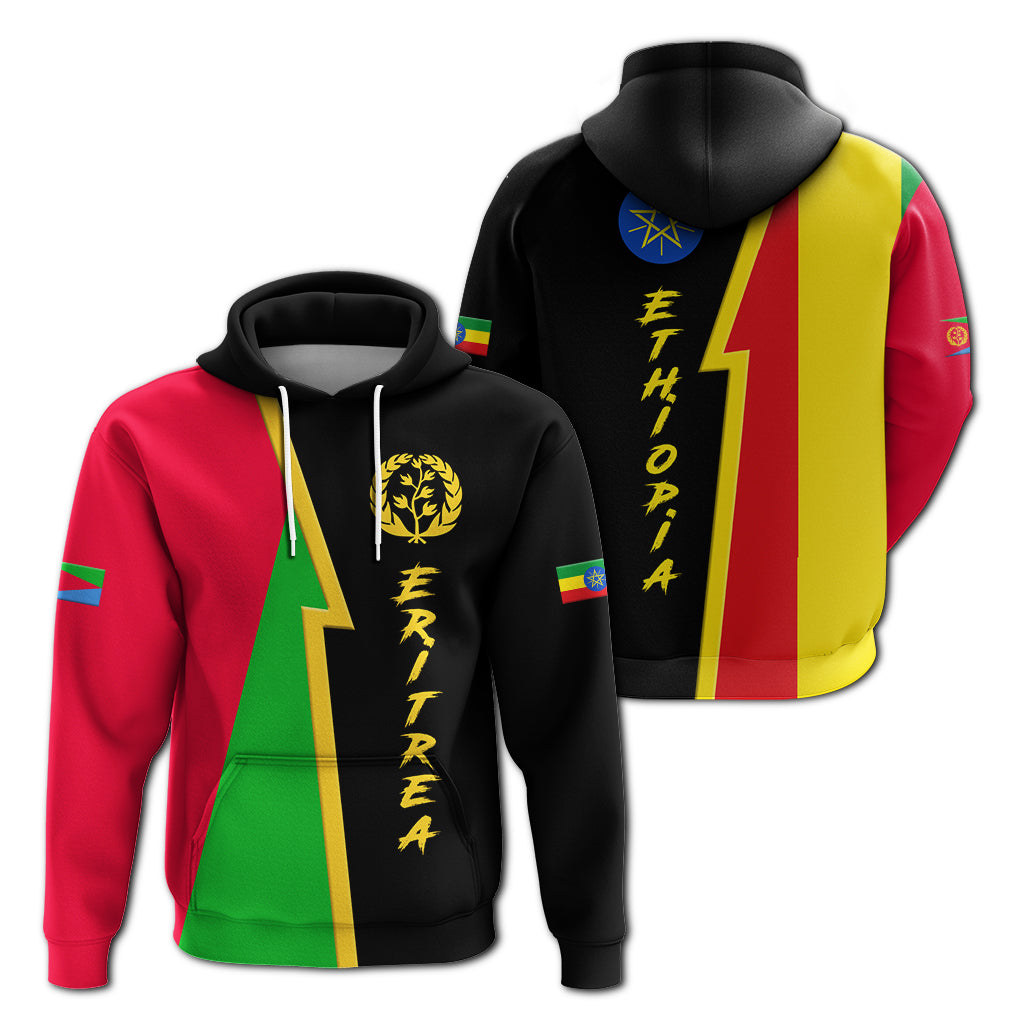 Eritrea Combine Ethiopia Flag Legend Hoodie Lt12