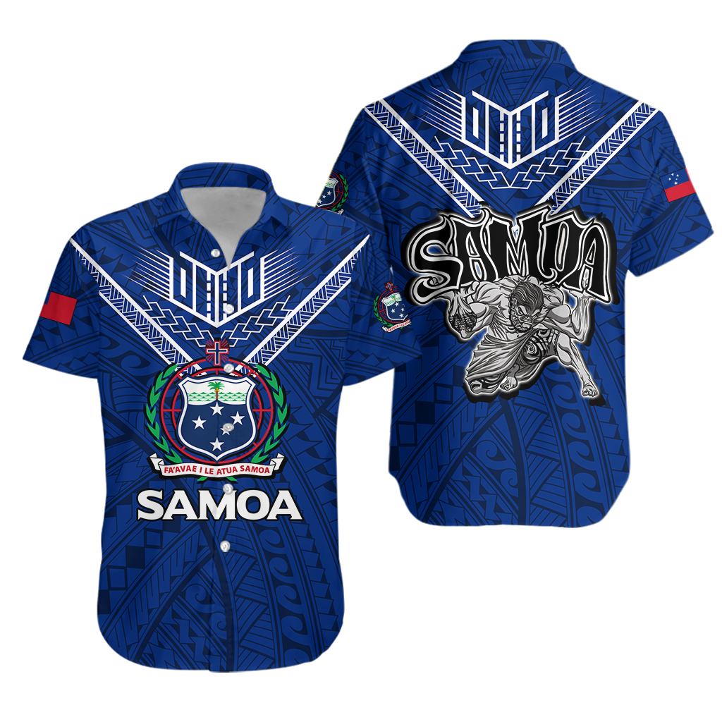 Samoa Hawaiian Shirt - Samoan Warrior Pride -
