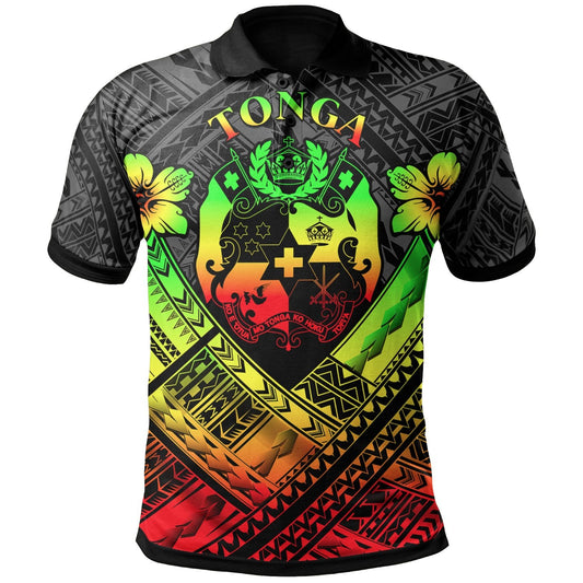 Tonga Polynesian Polo Shirts - Tonga Reggae Seal Camisole Hibiscus Style