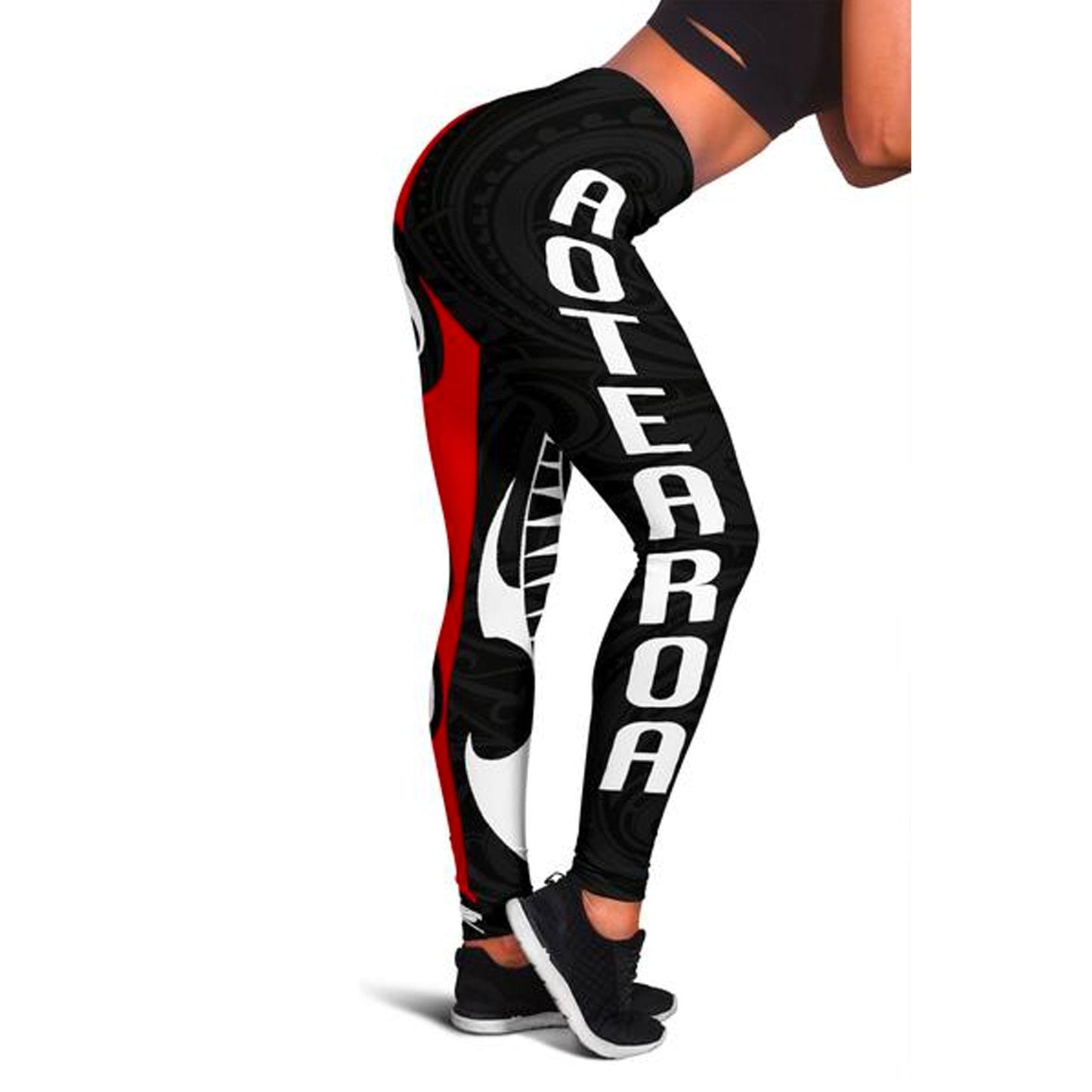 Aotearoa Silver Fern Maori Legging
