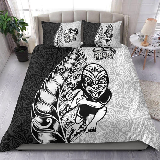 New Zealand Maori All Black Rugby Bedding Set