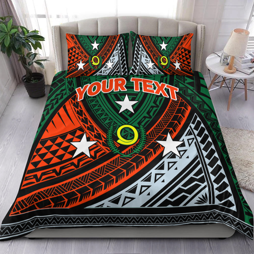 (Custom Personalised) Vanuatu Penama Province Tribal Pattern Bedding Set