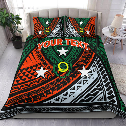 (Custom Personalised) Vanuatu Penama Province Tribal Pattern Bedding Set
