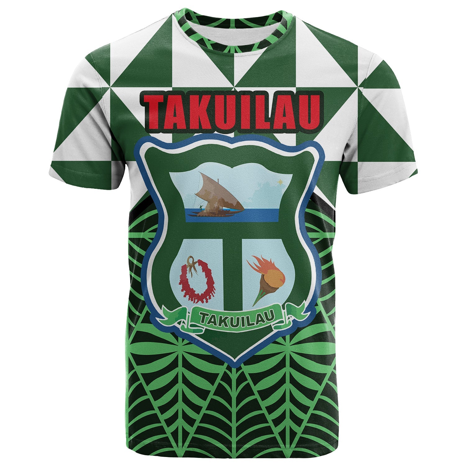 Takuilau College T Shirt - Tongan Patterns -