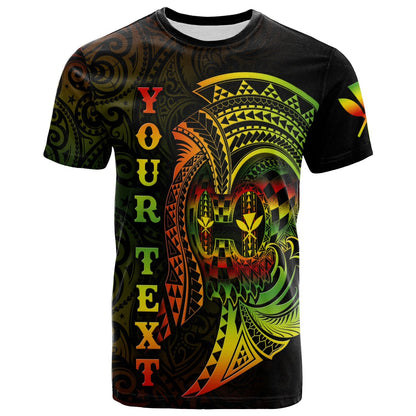 Hawaii Custom Personalised T Shirt Reggae Kanaka Warrior