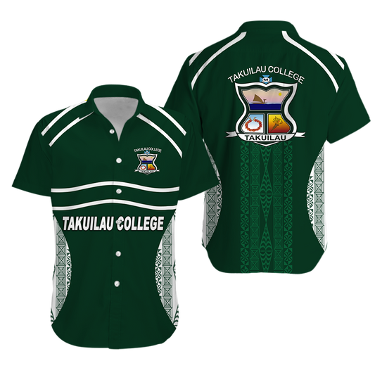 Takuilau College Tongan Patterns Hawaiian Shirt -