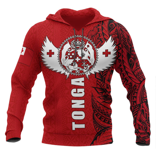 Tonga Polynesian Hoodie Tonga Wings