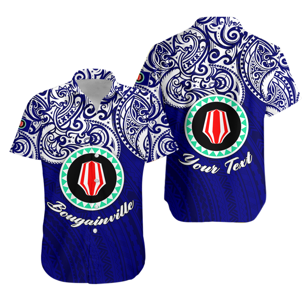 Custom Personalised Papua New Guinea Bougainville Pride Hawaiian Shirt -