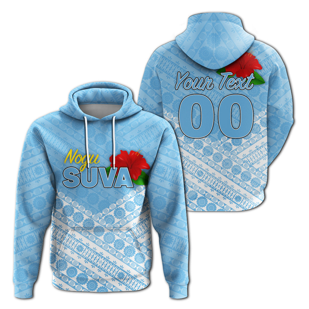 ( Personalised) Fiji Suva Rugby Hoodie Tapa Pattern