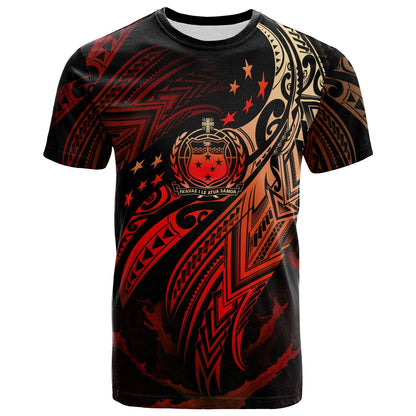 Samoa Polynesian T - Shirt - Samoa Legend Red Version