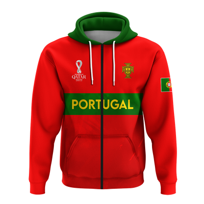 Custom Portugal Football 2022 Hoodie
