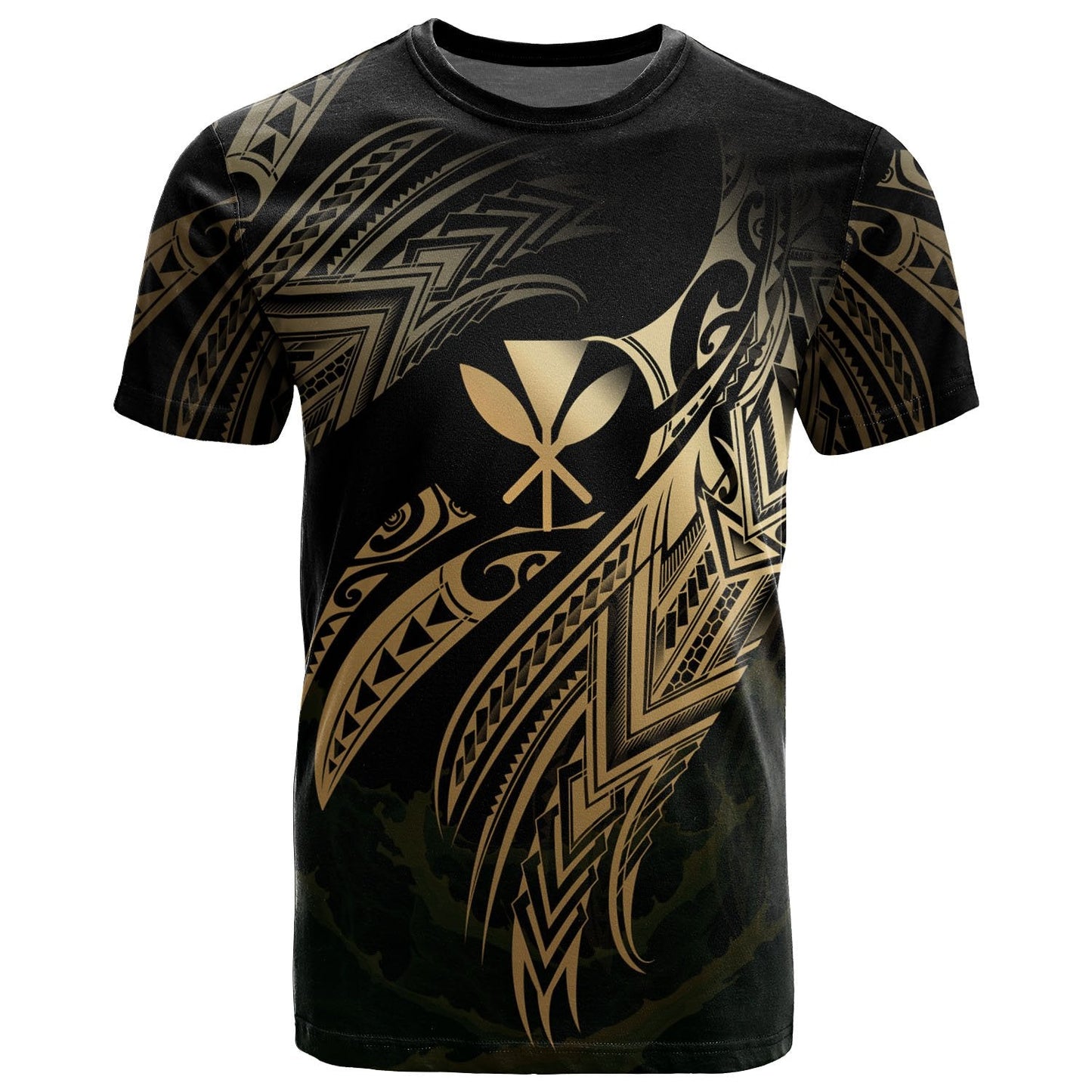 Hawaii Kanaka Maoli Polynesian T - Shirt - Hawaii Legend Gold Version