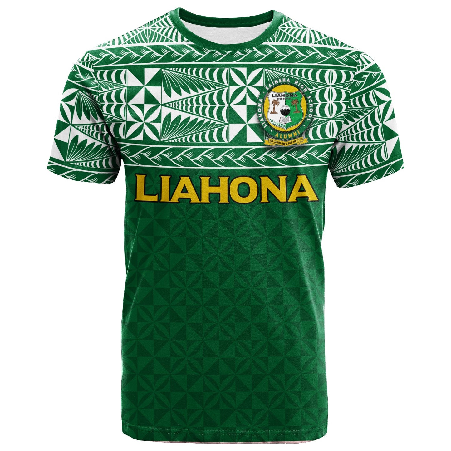 Liahona Tonga T - Shirt - Tongan Pattern -