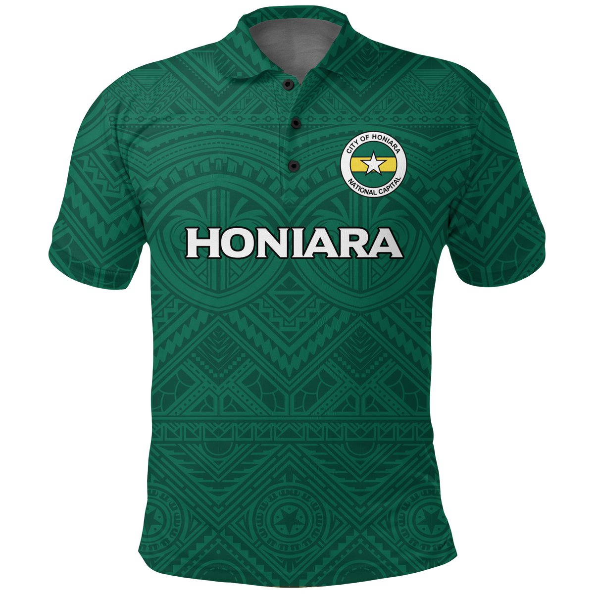 Solomon Islands Honiara Polo Shirt - Tribal Pattern
