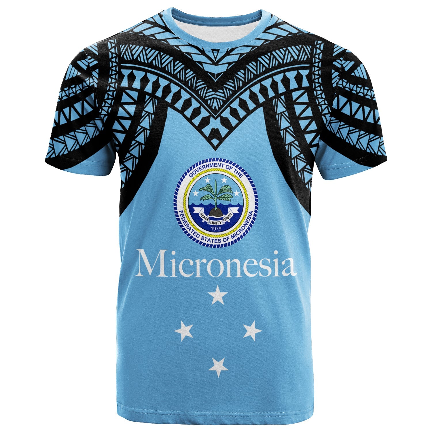 Federated States of Micronesia T Shirt Micronesia Pattern 2