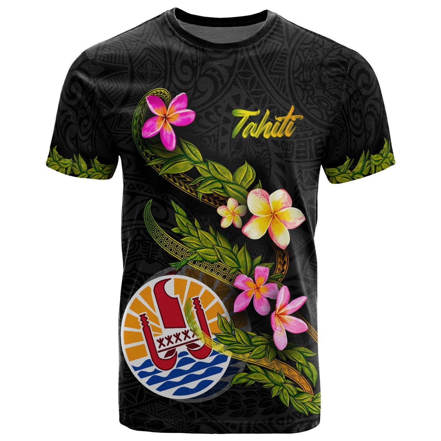 Tahiti Polynesian T Shirt Tropical Summer