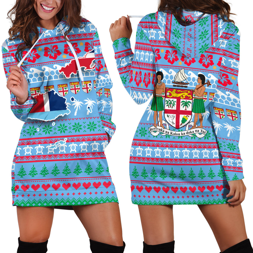 Fiji Christmas Hoodie Dress Ugly Christmas