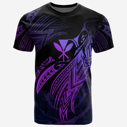 Hawaii Kanaka Maoli Polynesian T - Shirt - Hawaii Legend Purple Version