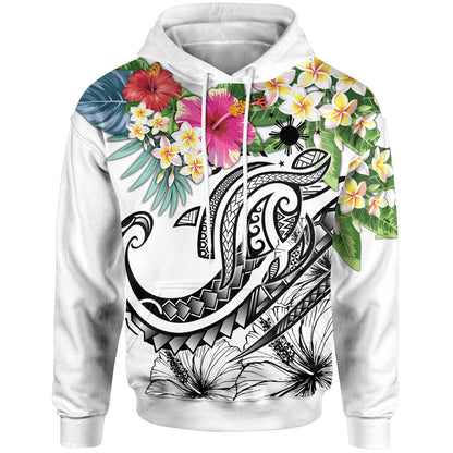 The Philippines Hoodie Summer Plumeria White