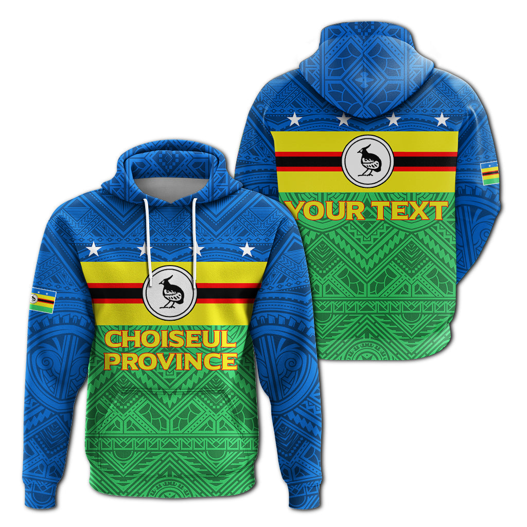 ( Personalised) Solomon Islands Choiseul Province Hoodie Tribal Pattern