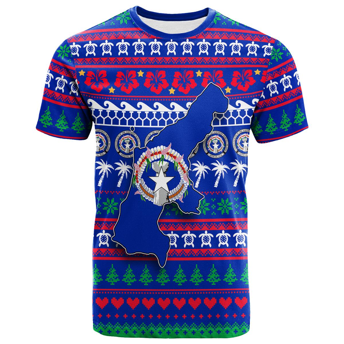 Northern Mariana Islands Christmas T Shirt Ugly Christmas 2