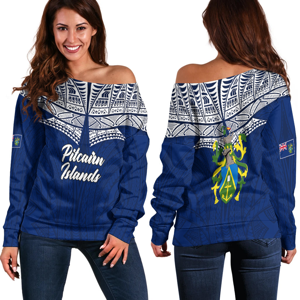 Pitcairn Islands Pride Women Off Shoulder Sweater