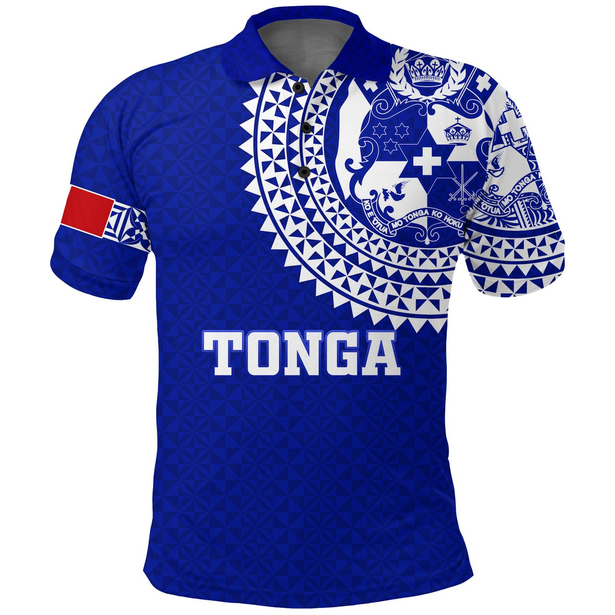Tonga Polo Shirt Tongan Blue Turtle -