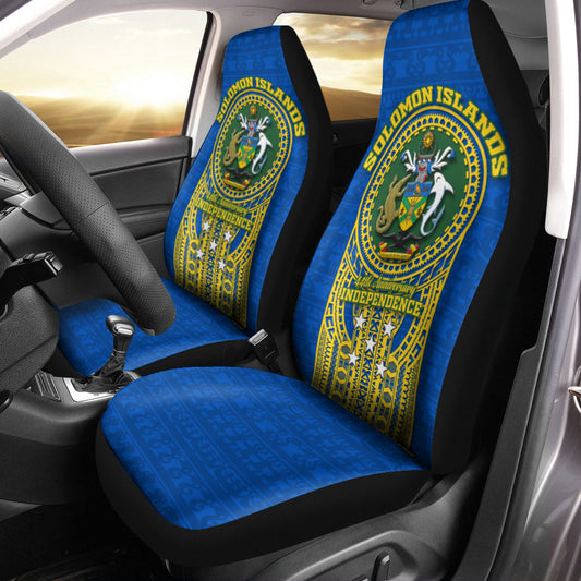 Solomon Islands Independence Anniversary 44th Years Car Seat Covers