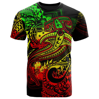 Samoa T-Shirt - Reggae Shark Polynesian Tattoo