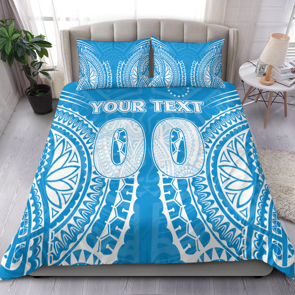 (Custom Personalised) Cook Islands Tongareva Bedding Set Tribal Pattern