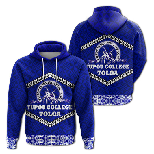 Tonga Tupou College Toloa Hoodie Ngatu Pattern