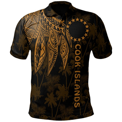 Cook Islands Polo - Polynesian Wings Golden