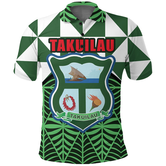 Takuilau College Polo Shirt - Tongan Patterns -
