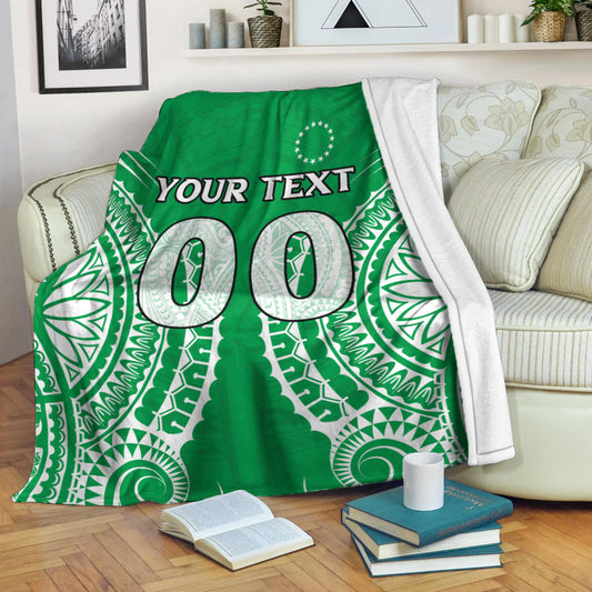 Custom Personalised Cook Islands Mitiaro Blanket Tribal Pattern