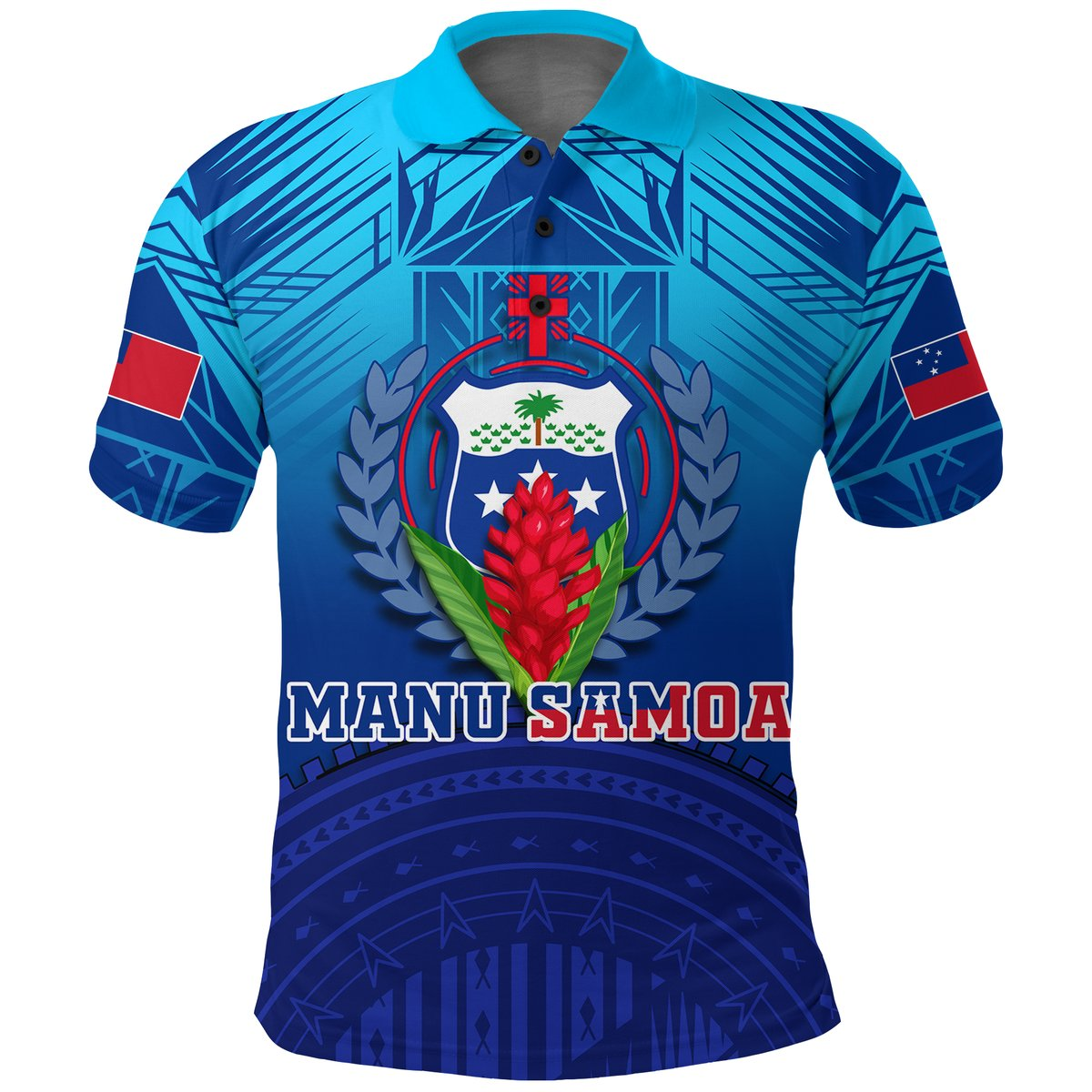 Manu Samoa Legend Polo Shirt -