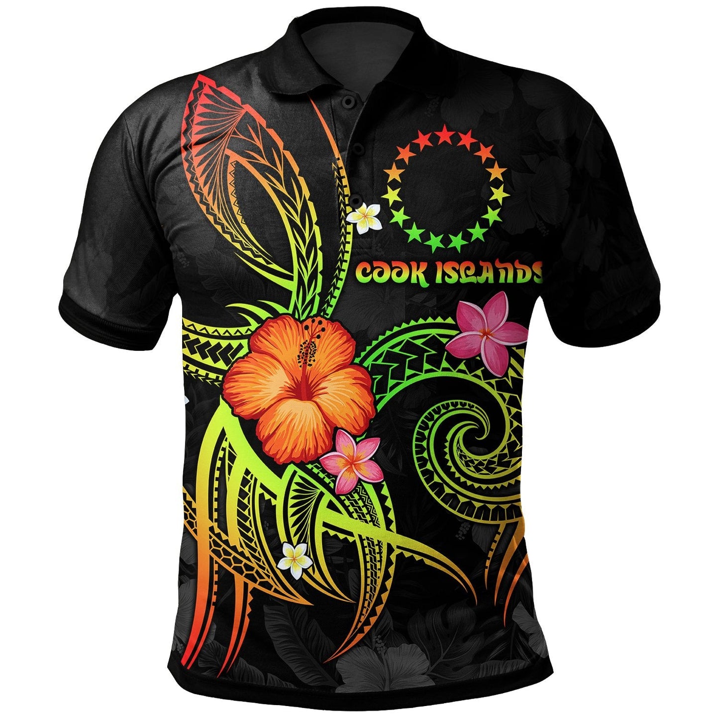 Cook Islands Polynesian Polo Shirt - Legend of Cook Islands Reggae