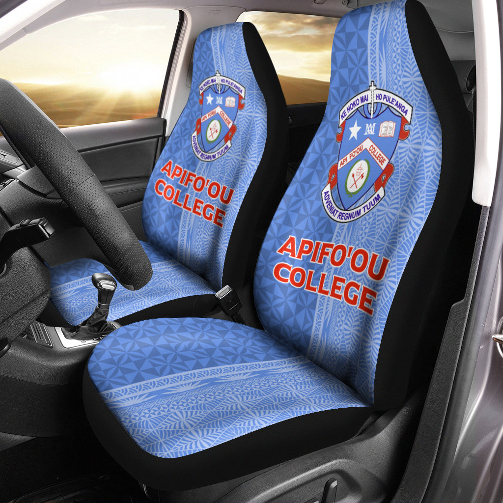 Tonga Apifo'ou College Car Seat Covers Tongan Tribal