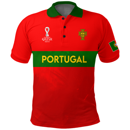 Custom Portugal Polo Shirt Football 2022