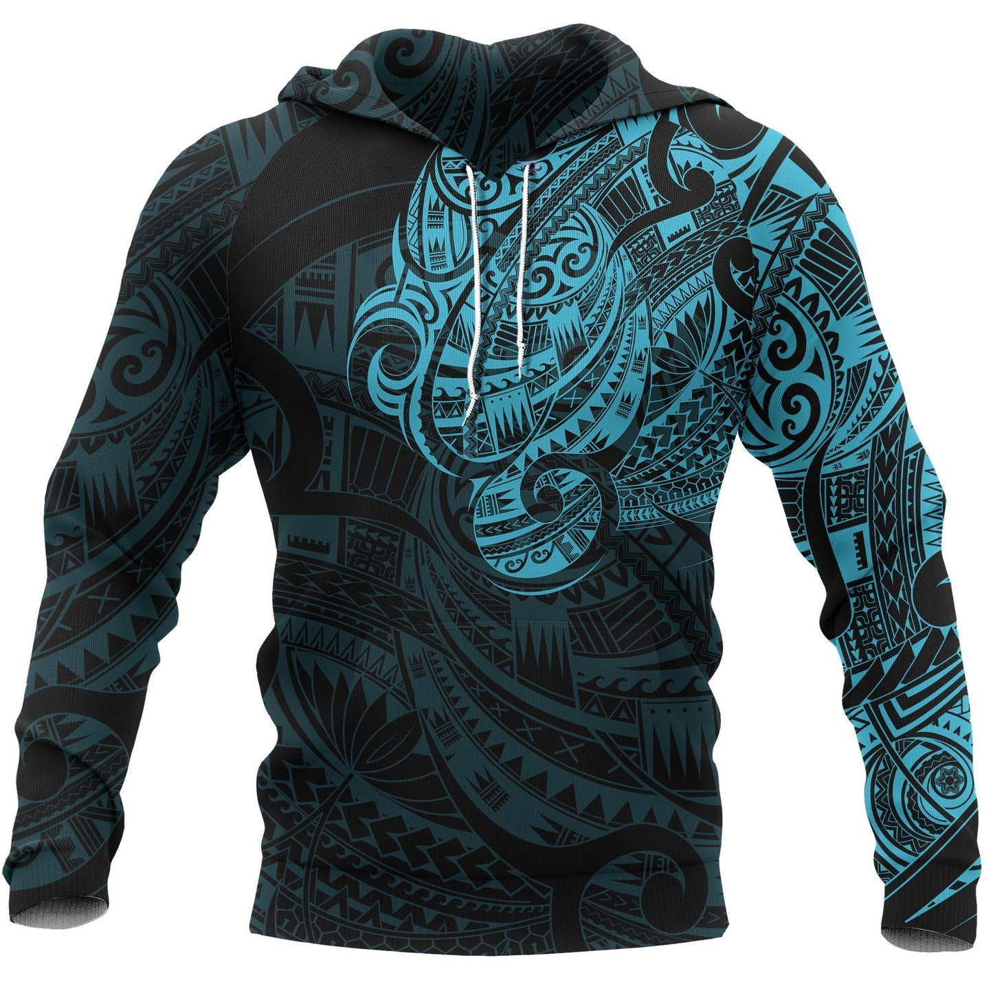 Maori Hoodie, New Zealand Maori Tattoo All Over Print Hoodie