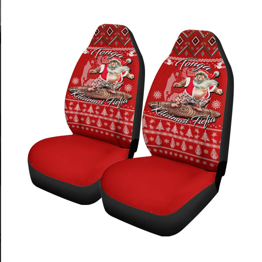 Tonga Christmas Kilisimasi Fiefia Santas Polynesia Car Seat Covers