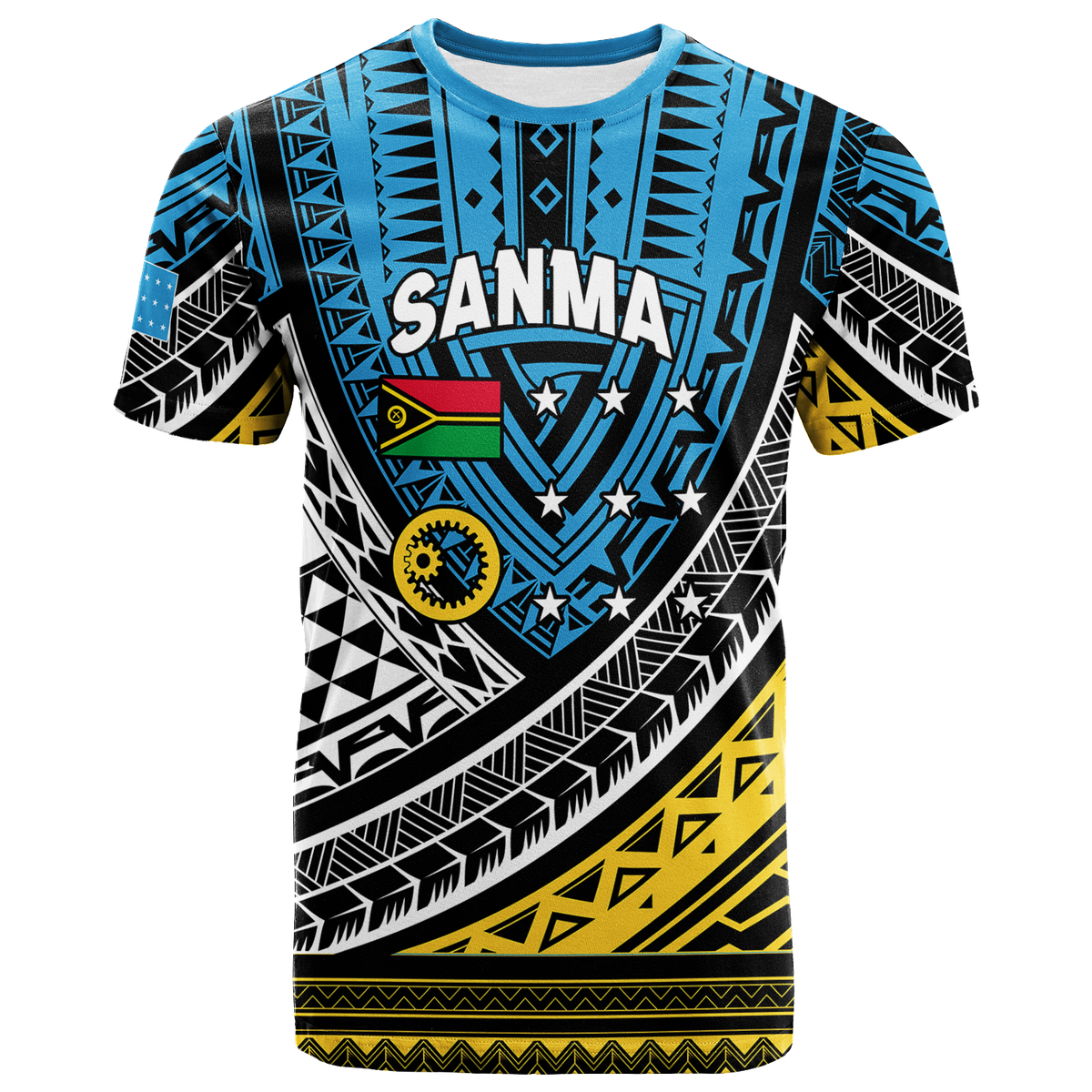 Vanuatu Sanma Province Tribal Pattern T Shirt 2