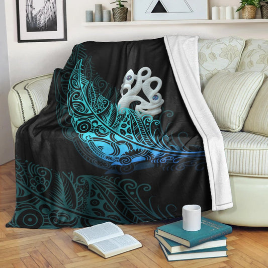 Aotearoa Premium Blanket Fern Mix Manaia Matau