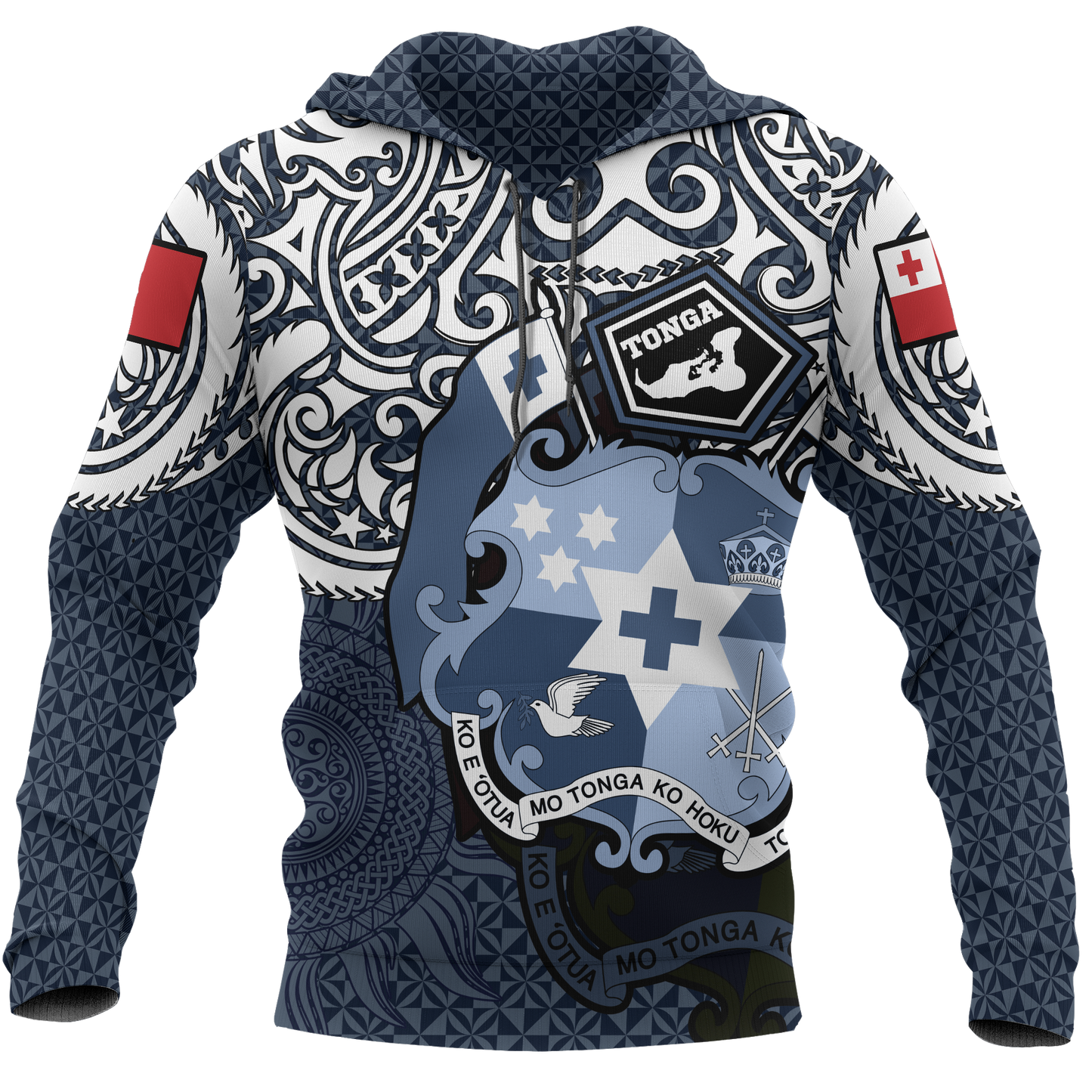 Tonga Polynesian Hoodie Tongan Pride (Blue)