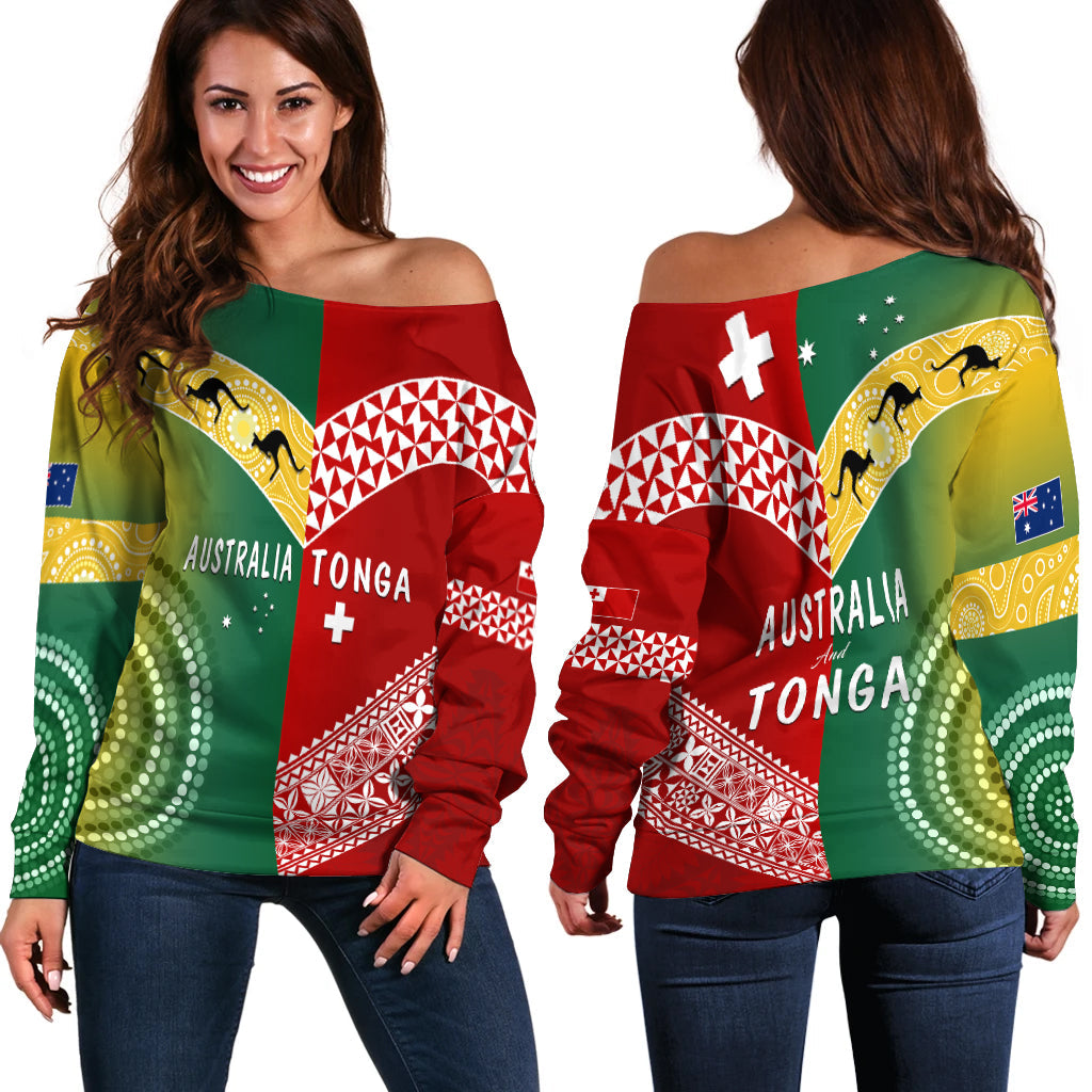 Australia and Tonga Off Shoulder Sweater Version Special