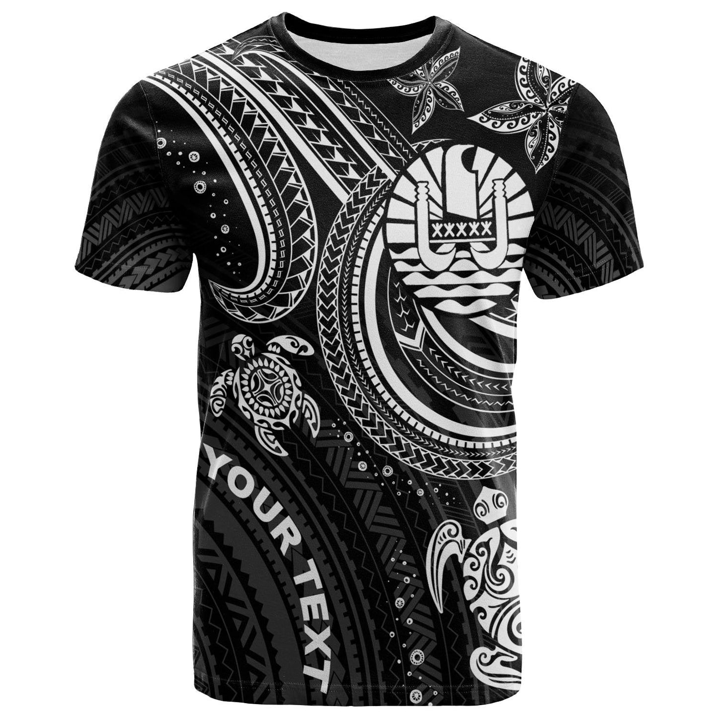 Tahiti Custom Personalised T-Shirt - White Turtle