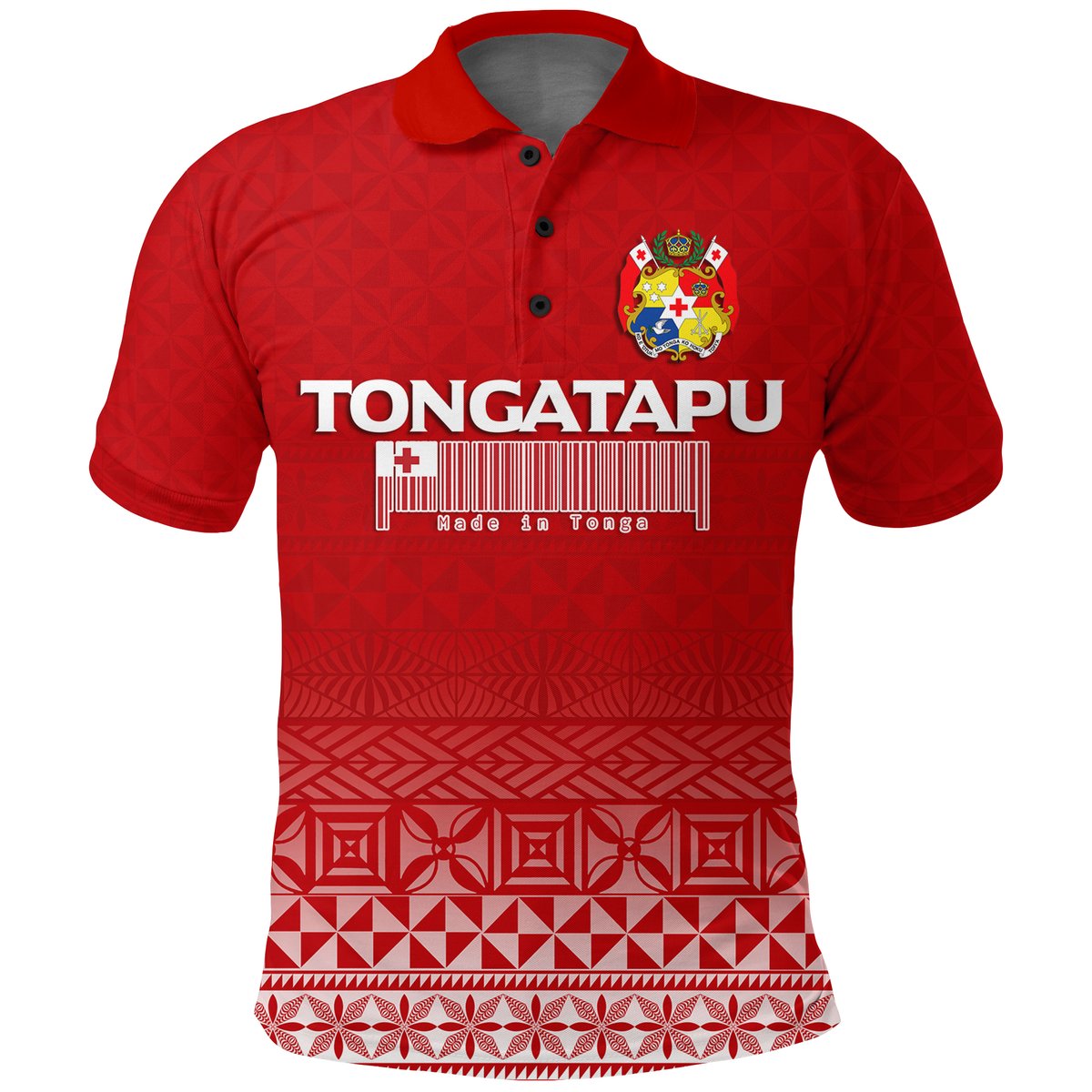 Tonga Tongatapu Polo Shirt - Tongan Pattern