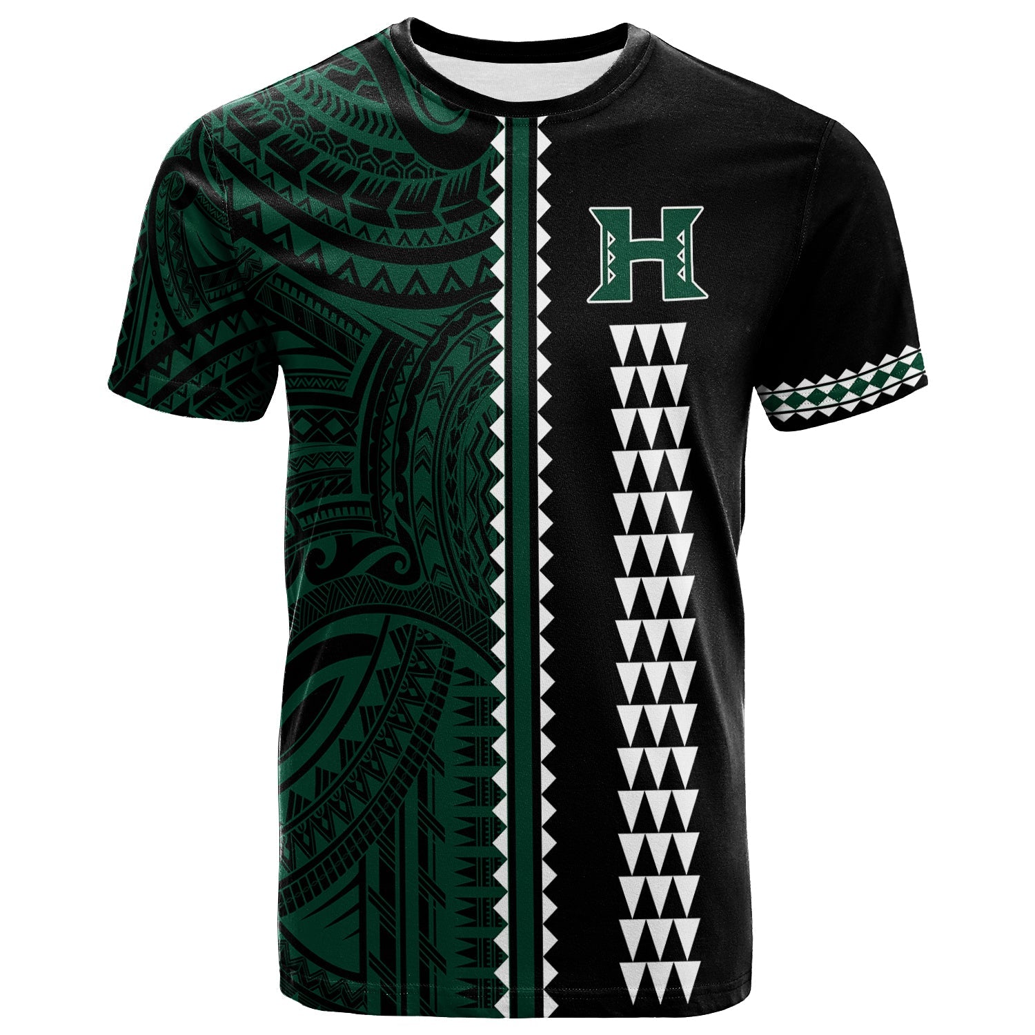 Hawaii Kakau Warrior Football T - Shirt -